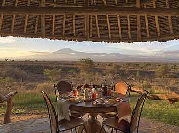 Tortilis Camp: Family Tent Veranda Tortilis Camp: Family Tent Veranda