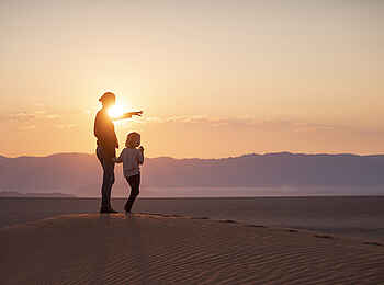Kwessi Dunes Lodge: Sonnenuntergang auf der Düne