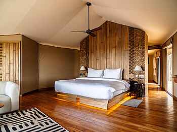 Warangi Ridge Lodge: Schlafbereich