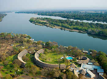 A'Zambezi River Lodge: Luftbild A'Zambezi River Lodge: Luftbild
