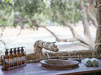 Big Lagoon Camp: Der Waschtisch Big Lagoon Camp: Der Waschtisch