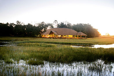 Moremi Crossing: Blick auf die Lodge Moremi Crossing: Blick auf die Lodge