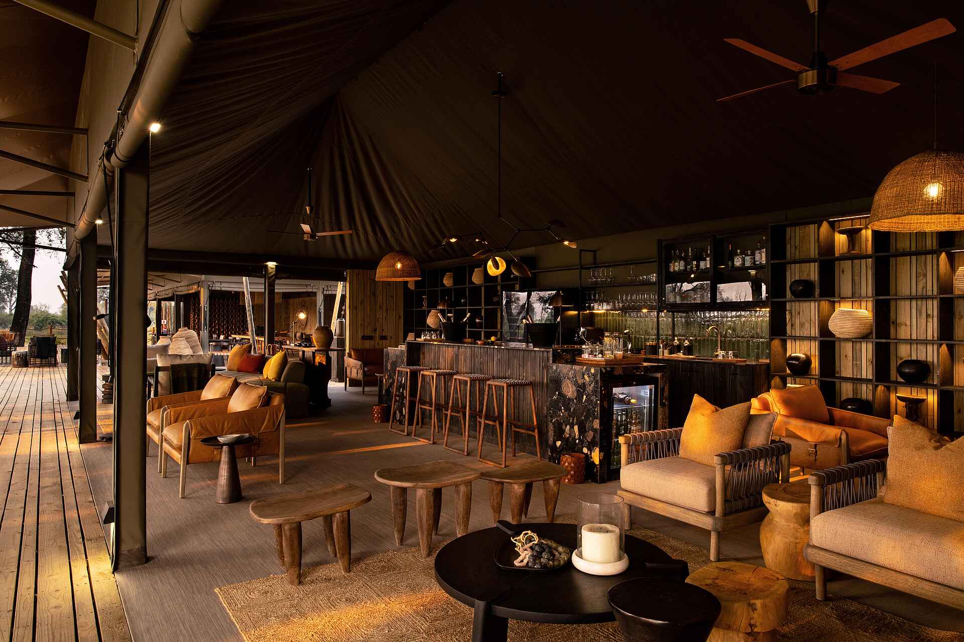 North Island Okavango Safari Camp: Der Zentralbereich