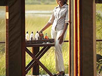 Nxabega Okavango Tented Camp: Willkommensdrink