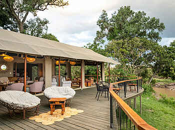 Rekero Camp: Auf der Terrasse