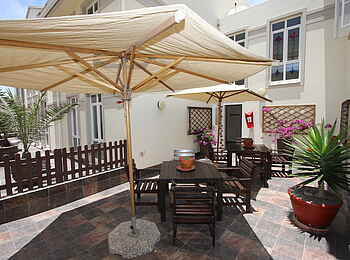 Hotel Eberwein: Terrasse Hotel Eberwein: Terrasse