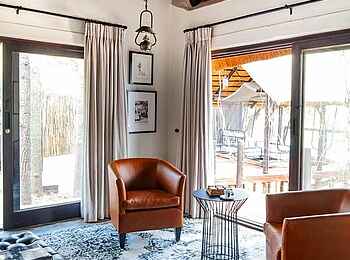 Jock Safari Lodge – Main Lodge: Sitzbereich zum Lesen