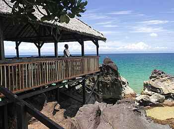 Masoala Forest Lodge: Veranda am Strand Masoala Forest Lodge: Veranda am Strand