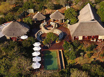 Thanda Tented Camp: Das Camp aus der Luft Thanda Tented Camp: Das Camp aus der Luft