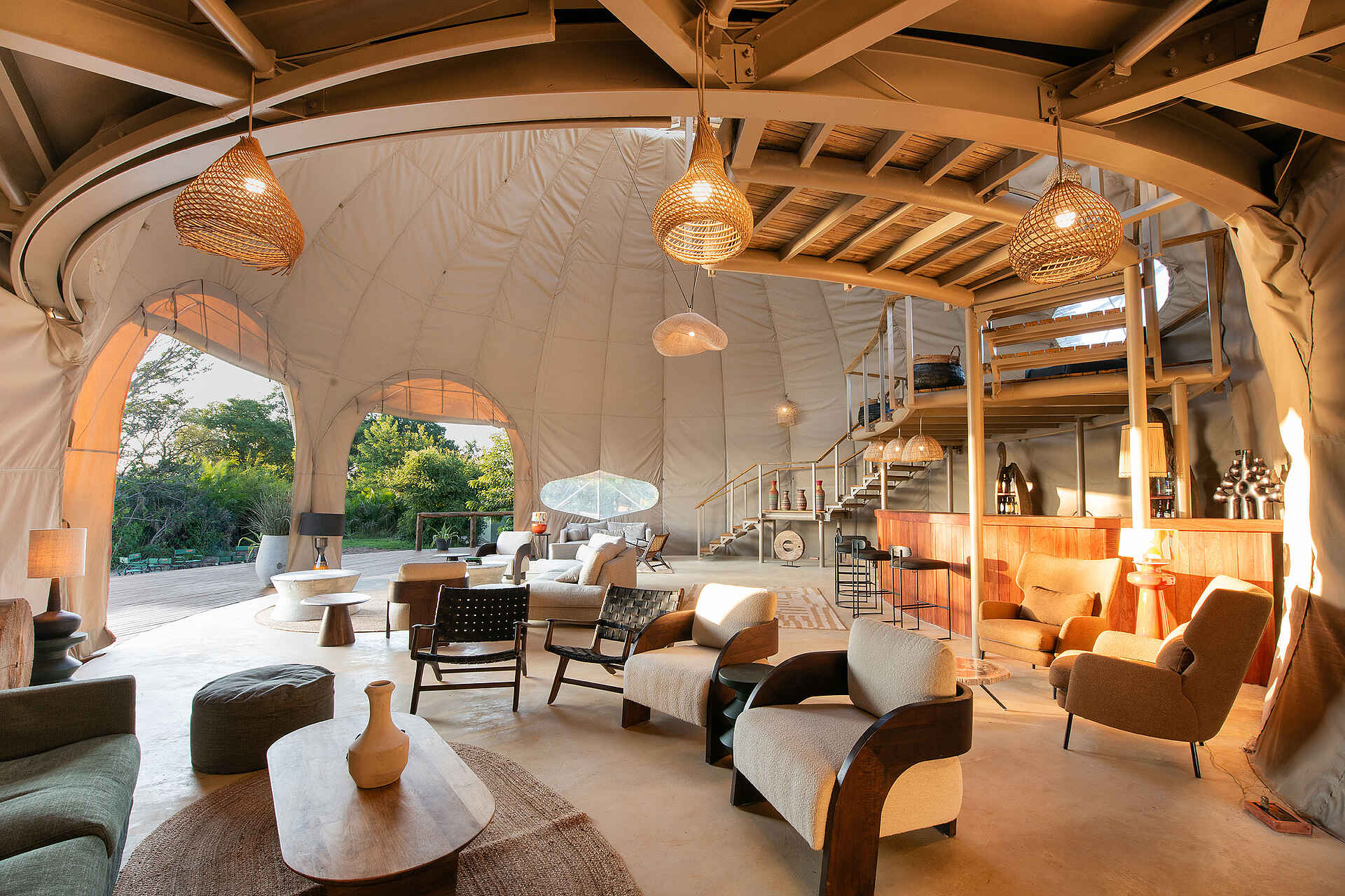 Ila Safari Lodge: Die Lounge