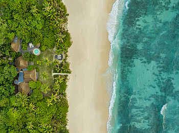 North Island: Eine Villa aus der Vogelperspektive