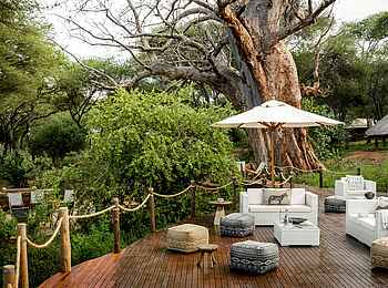 Sanctuary Swala: Auf der Terrasse