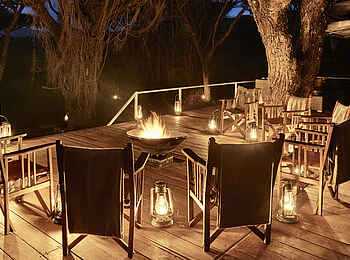 Sanctuary Ngorongoro Crater Camp: Lagerfeuer