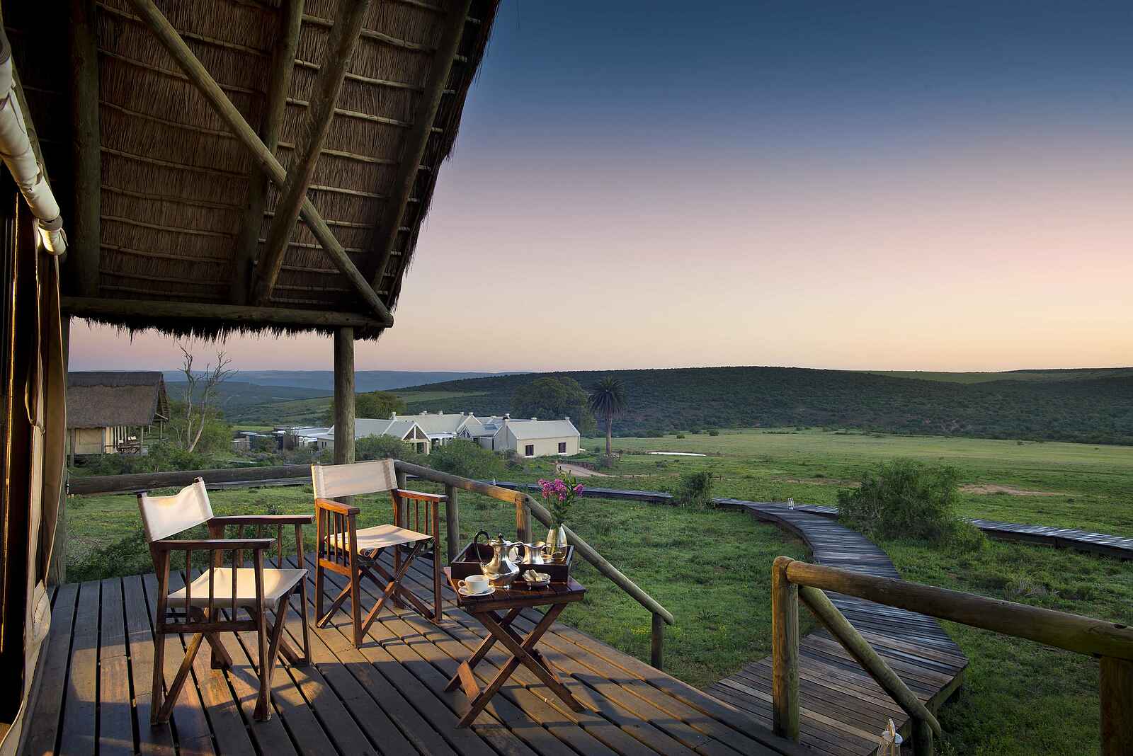 Gorah Elephant Camp: Die Veranda Gorah Elephant Camp: Die Veranda