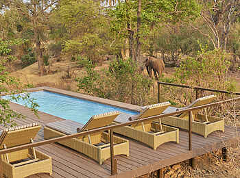 The Wallow Lodge: Das Pooldeck