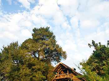 Mfuwe Lodge: Doppelstöckiges Gästechalet