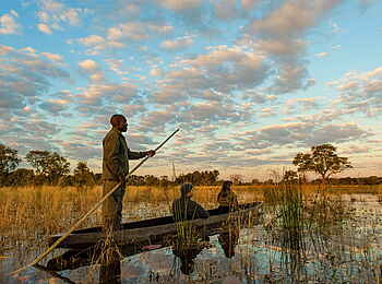 Mokolwane Camp: Mokorofahrt