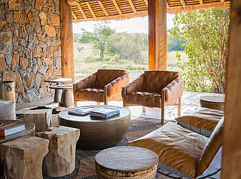 Naboisho Camp: Blick aus der Lounge