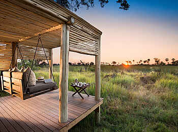 Nxabega Okavango Tented Camp: Guest Tent Terrasse