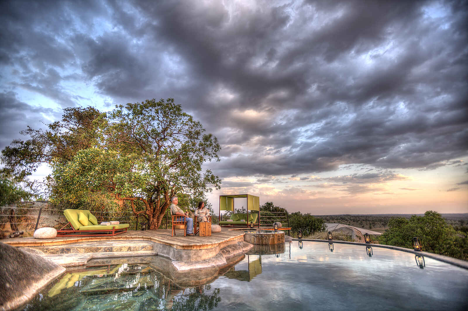Serengeti Bushtops: Aussicht vom Pool Serengeti Bushtops: Aussicht vom Pool