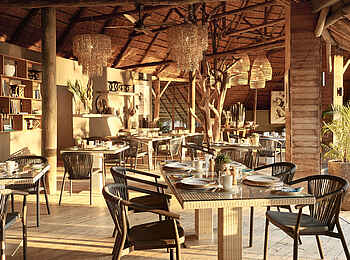 Victoria Falls River Lodge: Das Restaurant