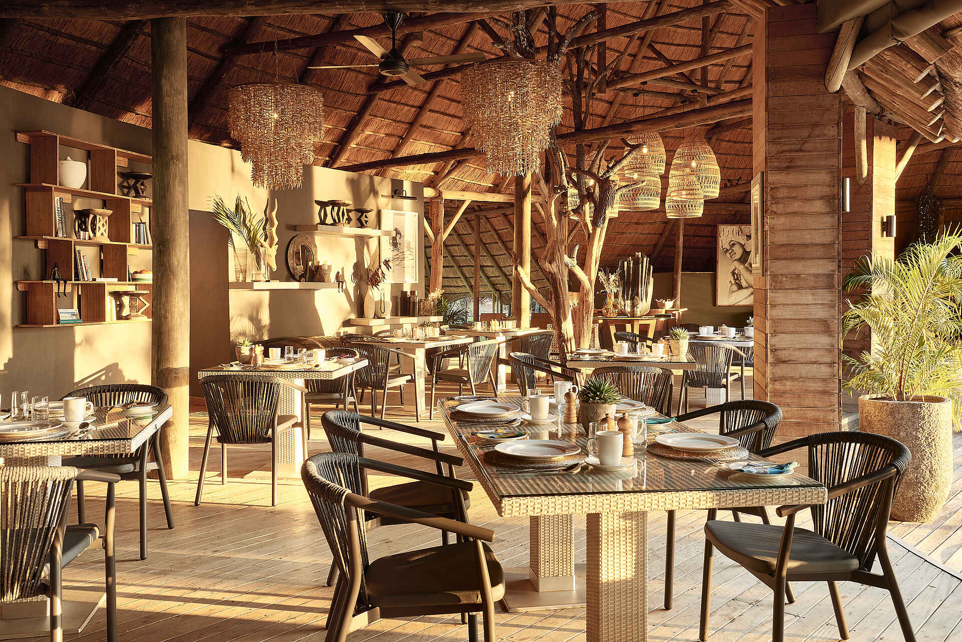 Victoria Falls River Lodge: Das Restaurant