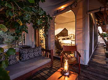 Selinda Camp: Private Sitzecke