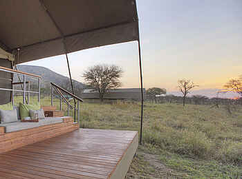 Dunia Camp: Terrasse