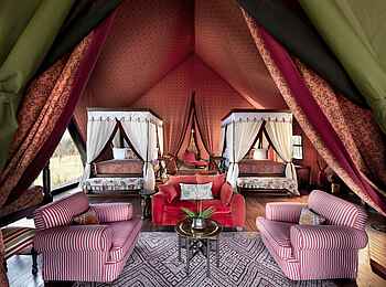 Jack´s Private Camp: Twin Betten