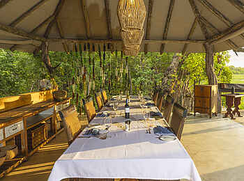 MmaTsebe Tented Camp: Speisebereich 