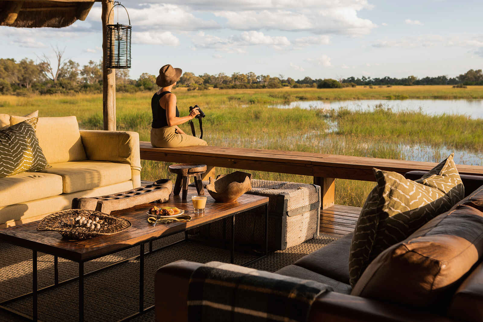 Sable Alley Camp: Tierbeobachtungen vom Deck Sable Alley Camp: Tierbeobachtungen vom Deck