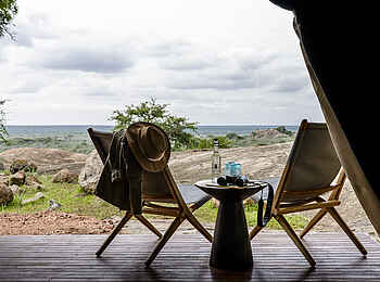 Sanctuary Kichakani Serengeti Camp: Privates Deck Sanctuary Kichakani Serengeti Camp: Privates Deck