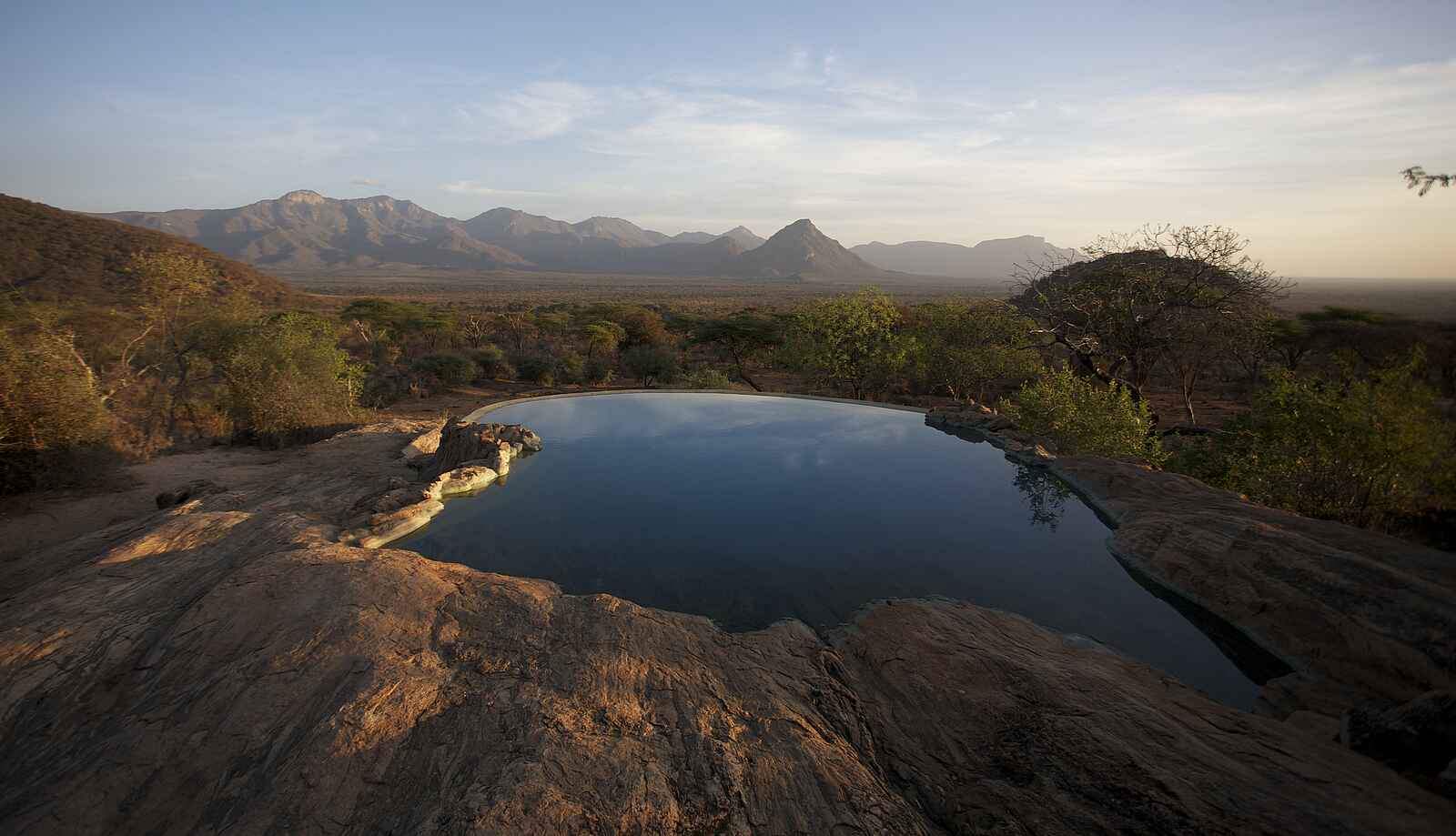 Sarara Camp: Natürlicher Felspool Sarara Camp: Natürlicher Felspool