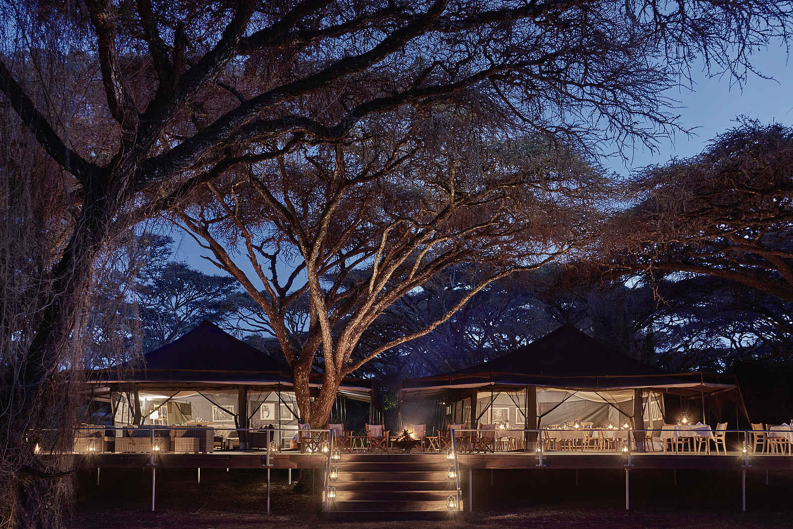 Sanctuary Ngorongoro Crater Camp: Blick auf den Hauptbereich Sanctuary Ngorongoro Crater Camp: Blick auf den Hauptbereich