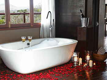 Thanda Tented Camp: Badewanne mit Ausblick Thanda Tented Camp: Badewanne mit Ausblick