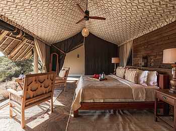 Lewa Safari Camp: Familienunterkunft Schlafbereich