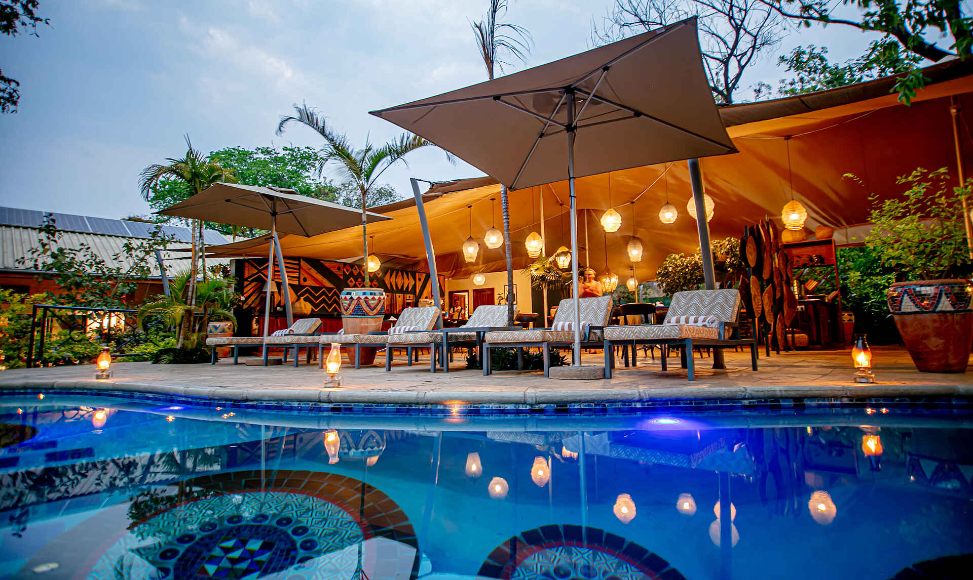Shongwe Lookout Lodge: Poolbereich