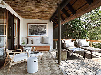 Londolozi Varty Camp: Terrasse der Suite
