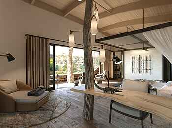 Mashatu Euphorbia Villas: Eingangsbereich einer Gästevilla