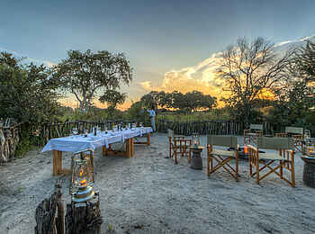 Nokanyana Camp: Lagerfeuer