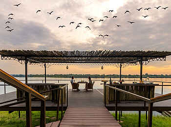 Old Drift Lodge: Privates Dinner am Steg Old Drift Lodge: Privates Dinner am Steg