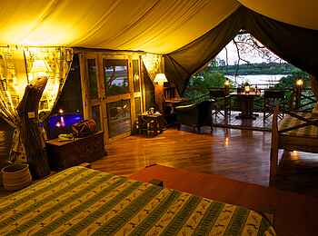 Rufiji River Camp: Gästeunterkunft Rufiji River Camp: Gästeunterkunft