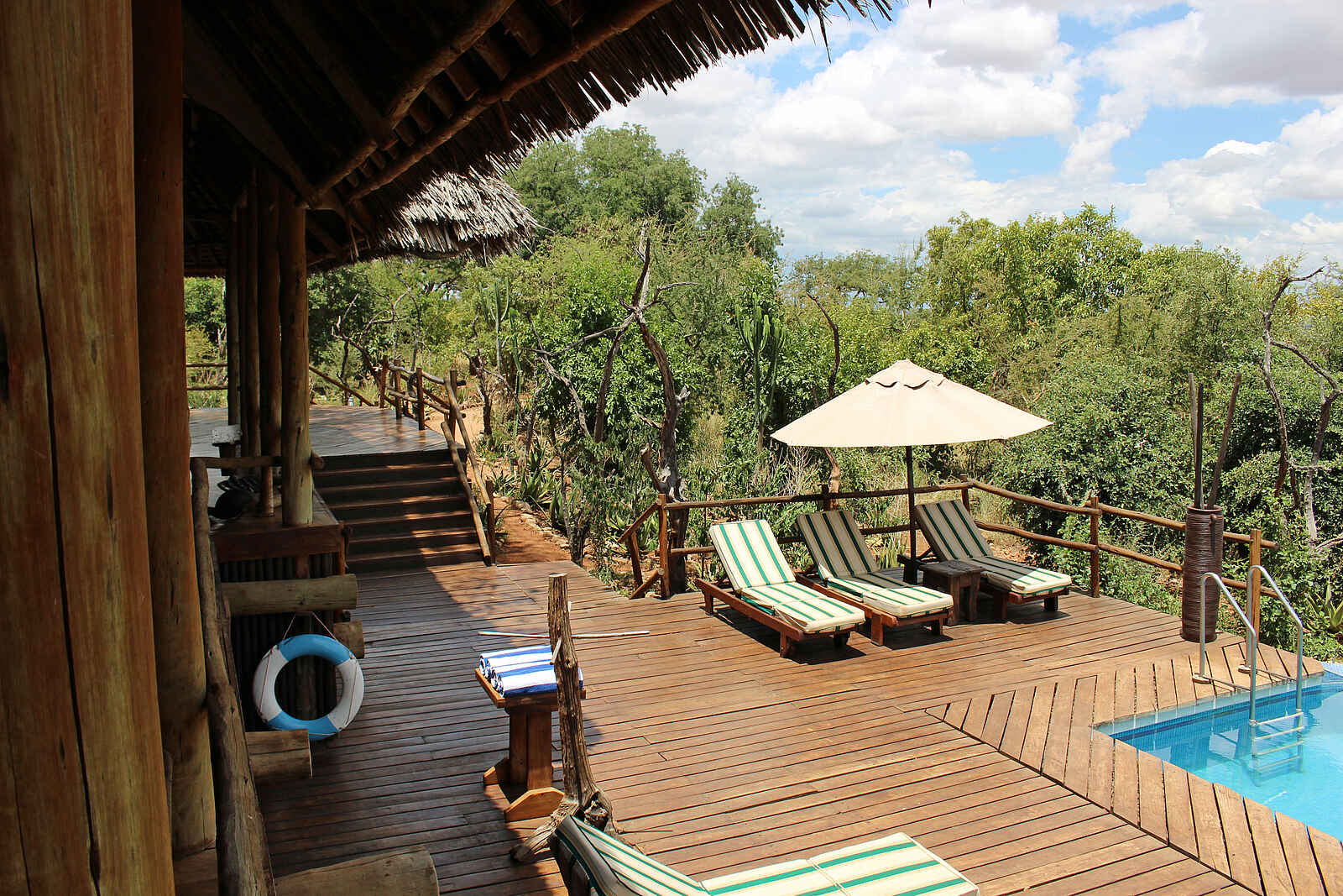 Tarangire Treetops: Pool-Deck Tarangire Treetops: Pool-Deck