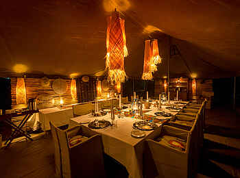 Hwange Bush Camp: Speisezelt