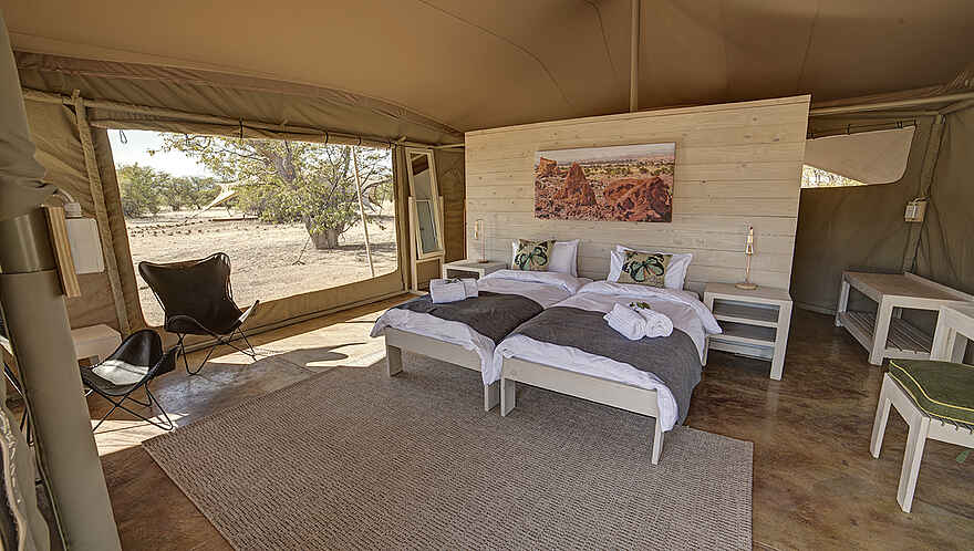 Malansrus Tented Camp: Das Interieur des Zeltes Malansrus Tented Camp: Das Interieur des Zeltes