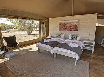 Malansrus Tented Camp: Das Interieur des Zeltes