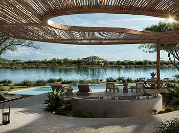 Ubuyu Lodge: Terrasse Villa