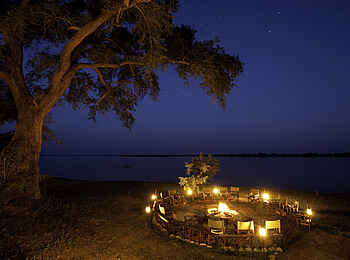 Chiawa Camp: Lagerfeuer