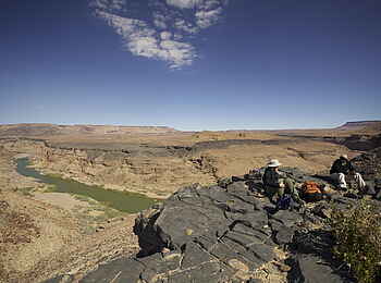 Fish River Lodge: Rast an der Schlucht mit Blick auf den Fish River