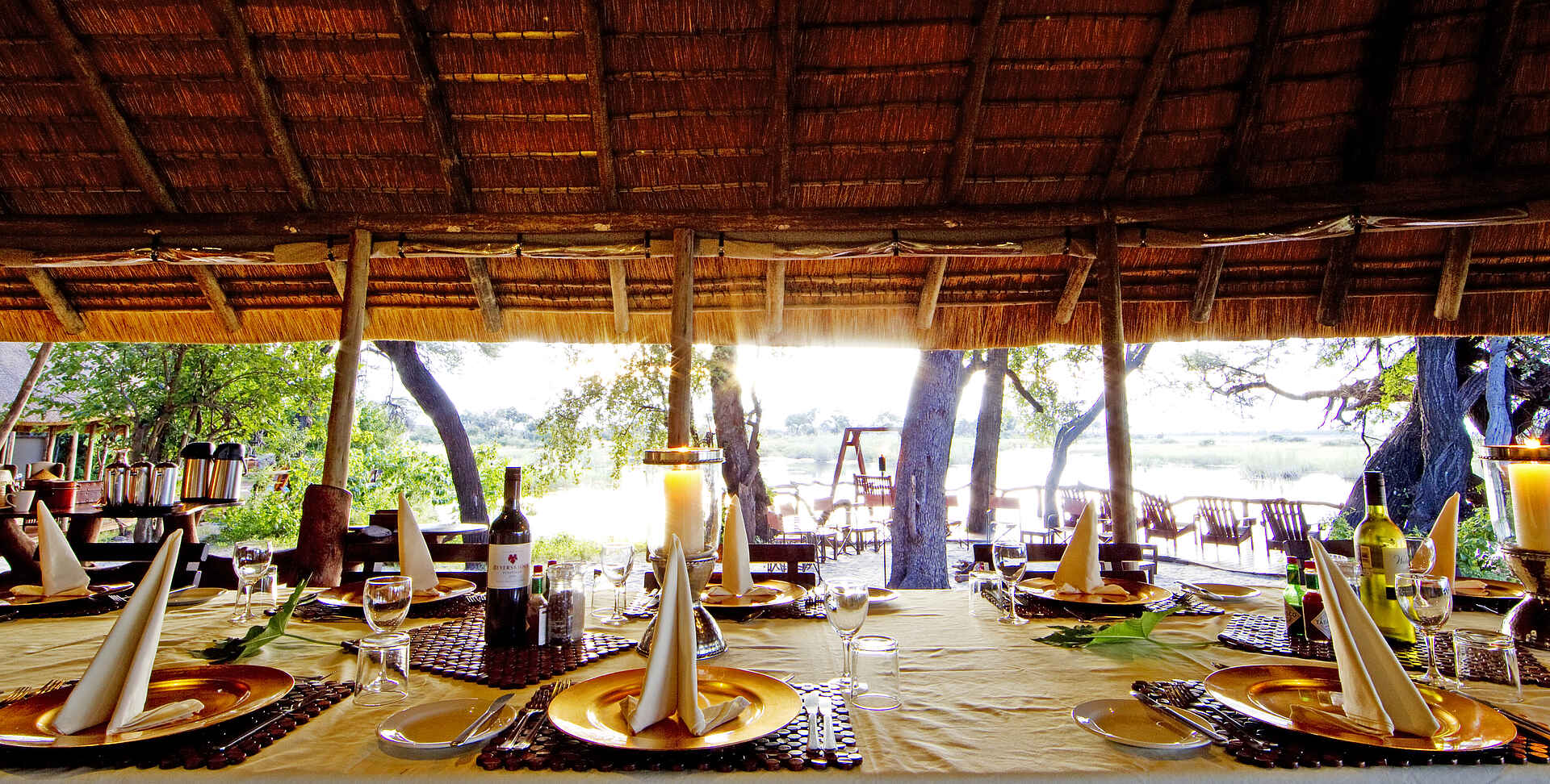 Abendessen, Caprivi, Cuando, Essen, Kwando, Kwando River, Kwando Safaris, NG 14, NG 14 Kwando Konzession, Kwando Lagoon, Kwando Lagoon Camp, Lagoon Camp